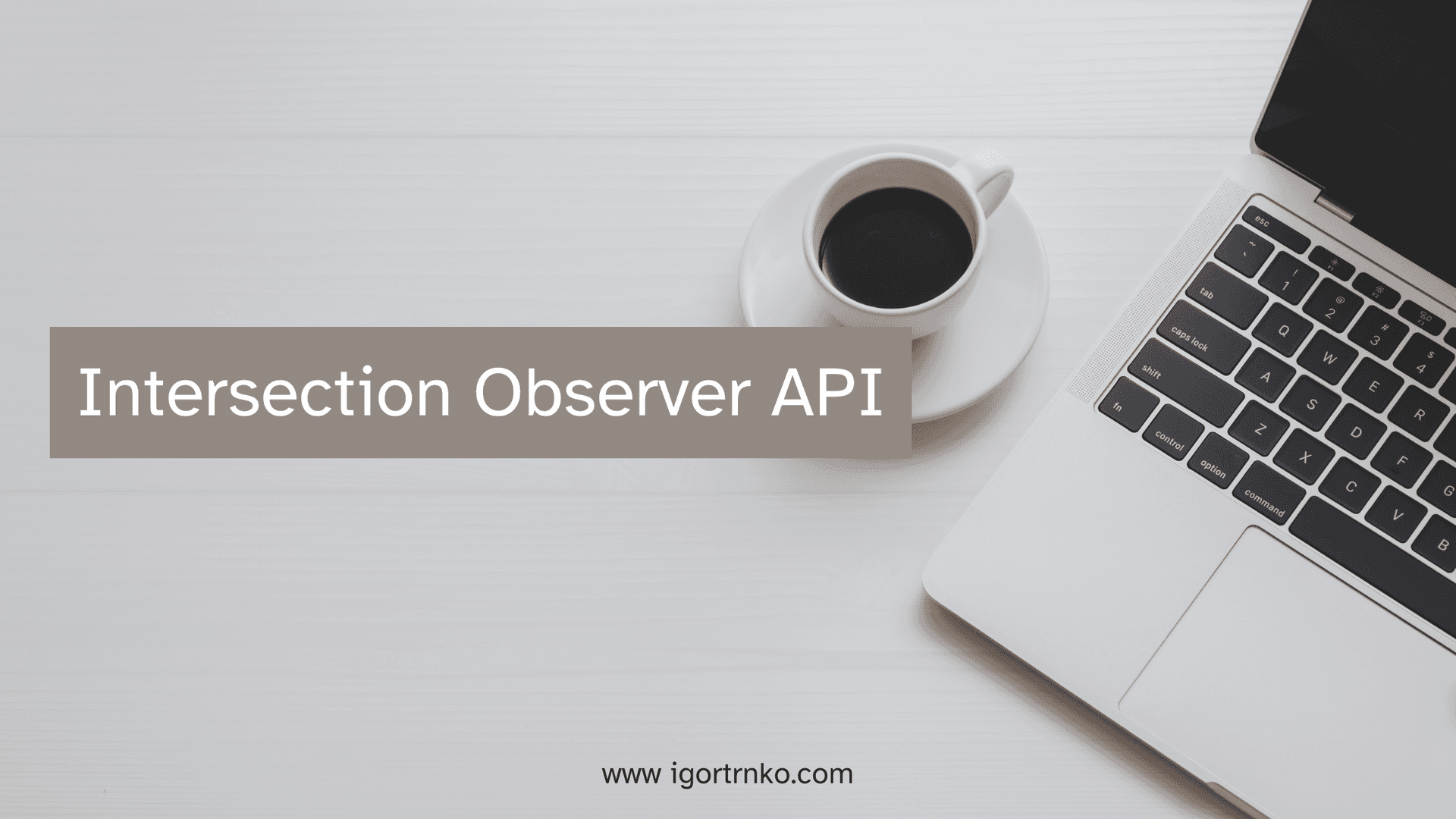 Intersection Observer in React - A Practical Guide cover image
